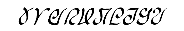 Rellanic Italic Font OTHER CHARS