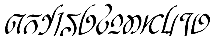 Rellanic Italic Font LOWERCASE