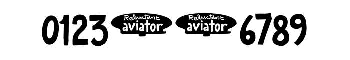 Reluctant Aviator DEMO Regular Font OTHER CHARS