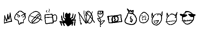 Remain3k Symbolic Regular Font UPPERCASE