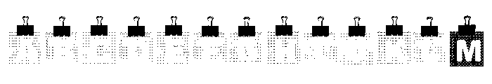 Remember3 Font UPPERCASE