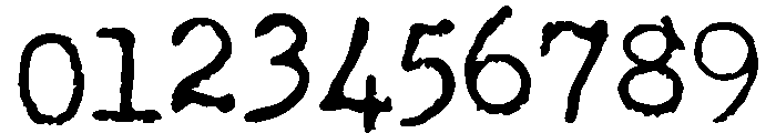 Remington Ragged Regular Font OTHER CHARS