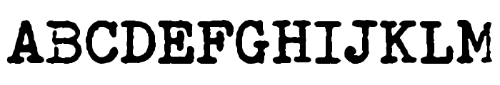 Remingtoned Type Font UPPERCASE