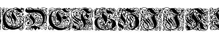 Renaissance-Initialen Font UPPERCASE