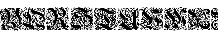 Renaissance-Initialen Font LOWERCASE
