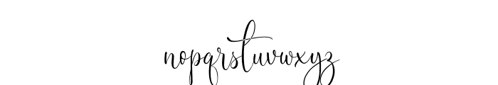 Rendezvows FREE Font LOWERCASE