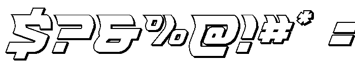 Renegent 3D Font OTHER CHARS