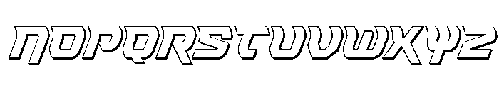 Renegent 3D Font UPPERCASE