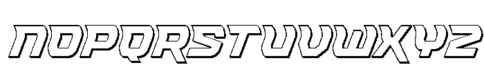 Renegent 3D Font LOWERCASE