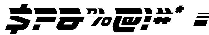 Renegent Laser Font OTHER CHARS