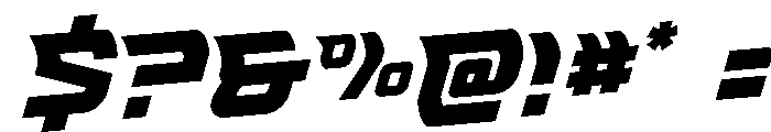 Renegent Rotated Font OTHER CHARS