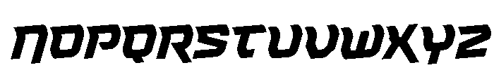 Renegent Rotated Font UPPERCASE