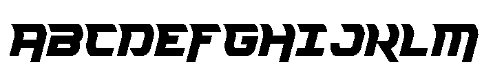 Renegent Semi-Straight Font UPPERCASE