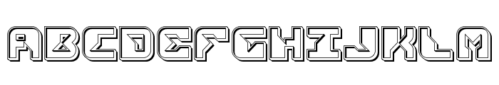 Replicant Engraved Font UPPERCASE