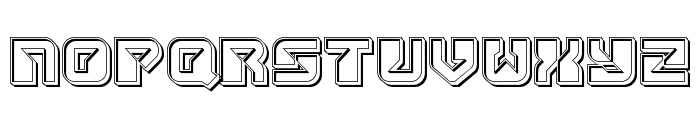 Replicant Engraved Font UPPERCASE