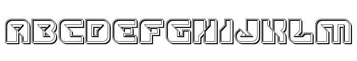 Replicant Engraved Font LOWERCASE