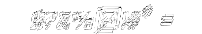 Republika II Cnd - Sketch Italic Font OTHER CHARS
