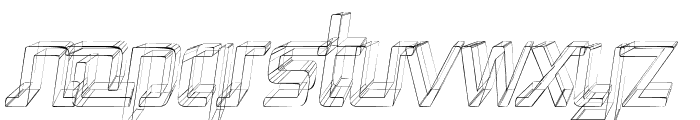 Republika II Cnd - Sketch Italic Font LOWERCASE