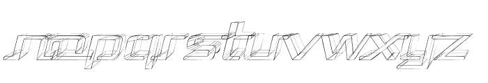 Republika II Exp - Sketch Italic Font LOWERCASE