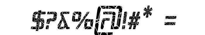Republika III Cnd - Shatter Italic Font OTHER CHARS