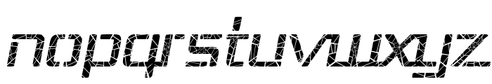 Republika III - Shatter Italic Font LOWERCASE