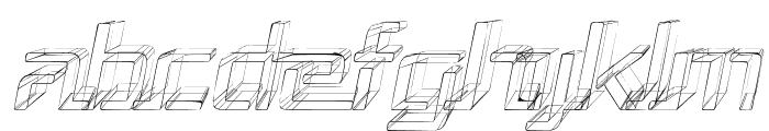 Republika III - Sketch Italic Font UPPERCASE