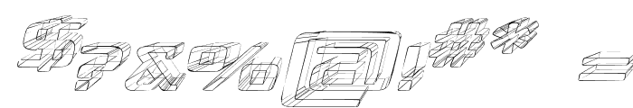 Republika IV Exp - Sketch Italic Font OTHER CHARS