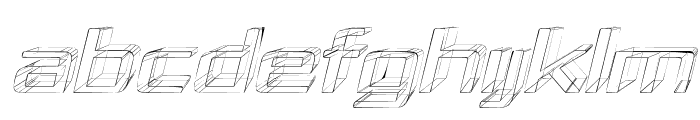 Republika IV Exp - Sketch Italic Font UPPERCASE
