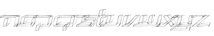 Republika V Exp - Sktech Italic Font UPPERCASE