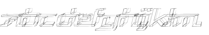 Republika V Exp - Sktech Italic Font LOWERCASE