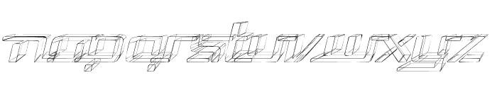 Republika V Exp - Sktech Italic Font LOWERCASE