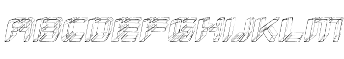 Republikaps - Sketch Italic Font LOWERCASE