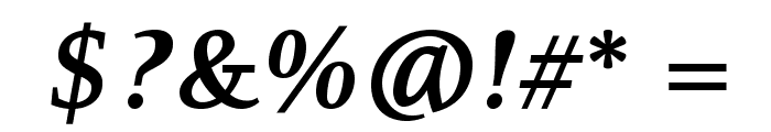 Resavska BG-Bold Italic Font OTHER CHARS