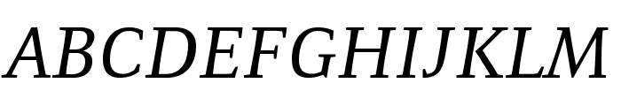 Resavska BG-Italic Font UPPERCASE