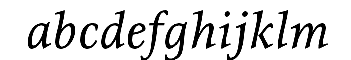 Resavska BG-Italic Font LOWERCASE