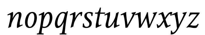 Resavska BG YU-Italic Font LOWERCASE