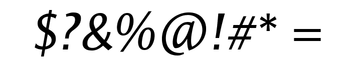 ResavskaBGSans-Italic Font OTHER CHARS