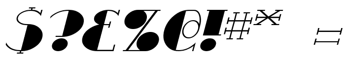 Resavy Italic Font OTHER CHARS