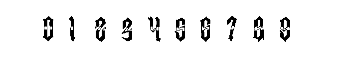 Residual Land Font OTHER CHARS