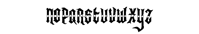 Residual Land Font LOWERCASE
