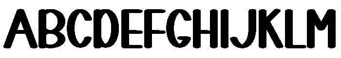 Resto Birthday Font UPPERCASE