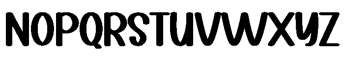 Resto Birthday Font UPPERCASE