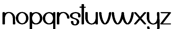 Resto Birthday Font LOWERCASE