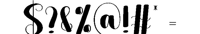 Restoration Font OTHER CHARS
