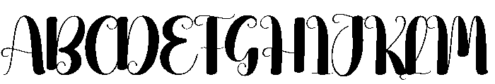 Restoration Font UPPERCASE