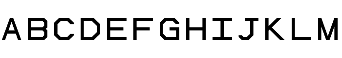 RetraConsole Regular Font UPPERCASE