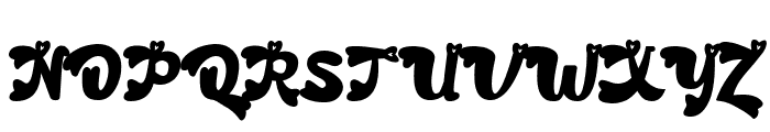 Retro Amour Font UPPERCASE