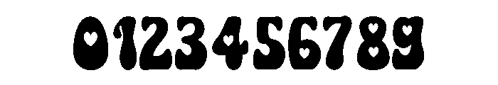 Retro Heart You Font OTHER CHARS