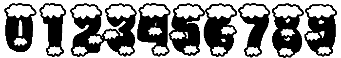 Retro Snow Font OTHER CHARS