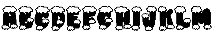 Retro Snow Font UPPERCASE